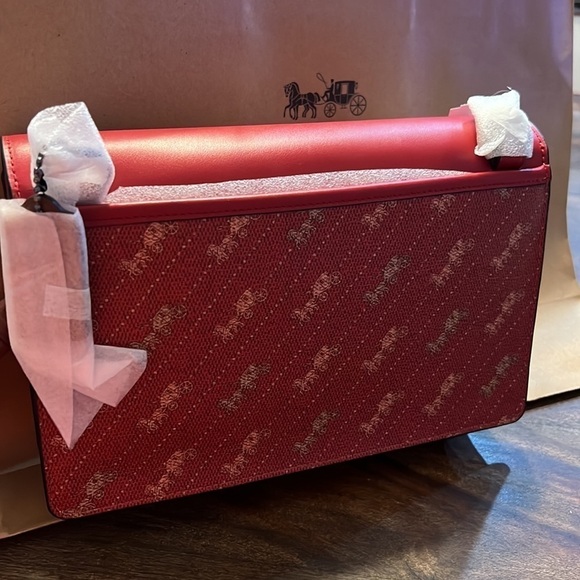 Coach Turner Flap Crossbody With Horse And Carriage Dot Print - Picture 7 of 7